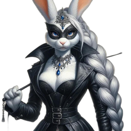 jewelry, animal, dress, concept art, fantasy art, comic book art, cyberpunk, anthropomorphic transparent PNG cut-out