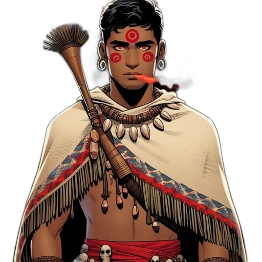 staff, weapon, jewelry, mask, concept art, comic book art, fantasy art, pixel art transparent PNG cut-out