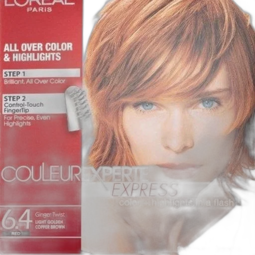 hair, photorealistic, 3d render, red, earth tones, colorful, golden, oréal transparent PNG cut-out