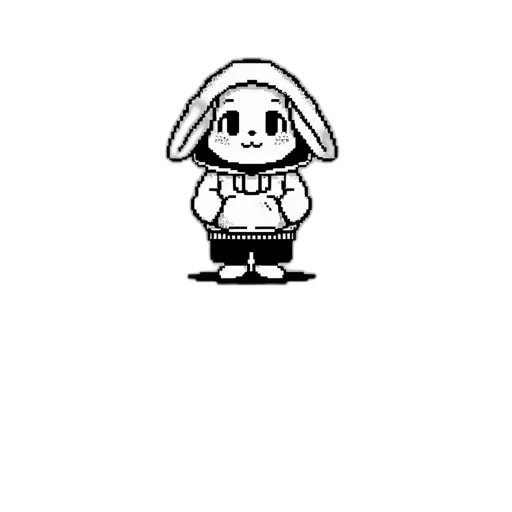 robot, creature, animal, staff, pixel art, cartoon, concept art, anime transparent PNG cut-out