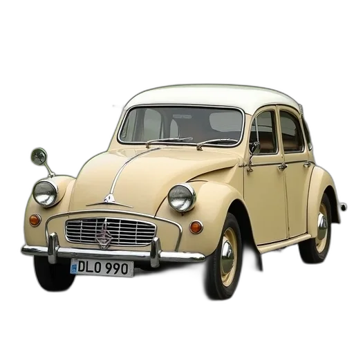 car, 3d render, photorealistic, concept art, vintage, beige, white, roof transparent PNG cut-out