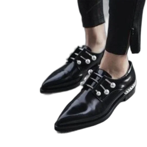 shoes, monochrome, dark, person, wearing, black, leather, pearl-like transparent PNG cut-out