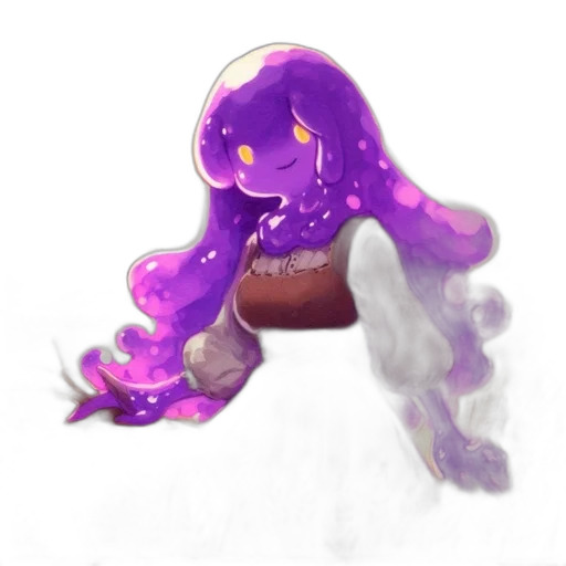 hair, creature, crown, staff, concept art, watercolor, fantasy art, pixel art transparent PNG cut-out