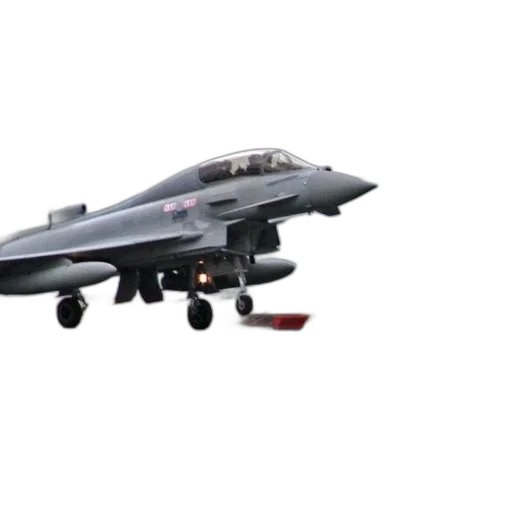 3d render, fighter, jet, taking, off, runway, mountains, background transparent PNG cut-out