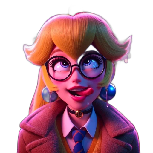 staff, face, jacket, concept art, cartoon, 3d render, pixel art, neon transparent PNG cut-out