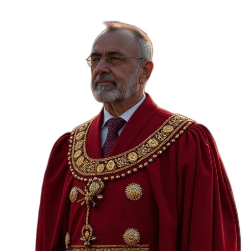 crown, staff, jacket, face transparent PNG cut-out