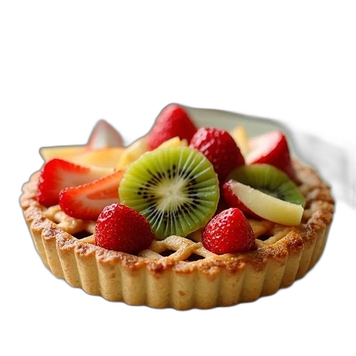 food, crown, 3d render, photorealistic, close-up, image, fruit, tart transparent PNG cut-out