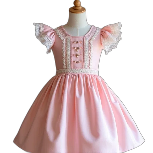 dress, 3d render, photorealistic, pastel transparent PNG cut-out