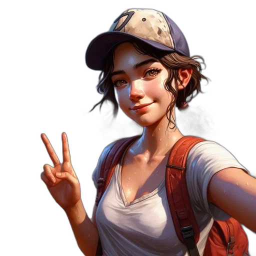 face, hat, jacket, staff, concept art, fantasy art, photorealistic, pixel art transparent PNG cut-out