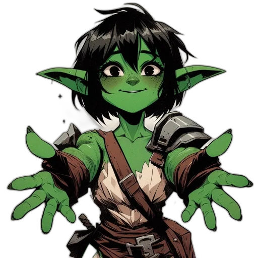 staff, fantasy art, concept art, comic book art, pixel art, green, anthropomorphic, creature transparent PNG cut-out