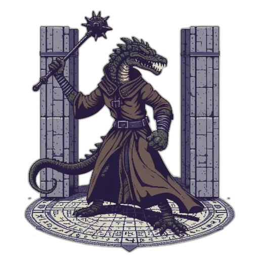 dragon, staff, sword, creature, pixel art, fantasy art, concept art, comic book art transparent PNG cut-out