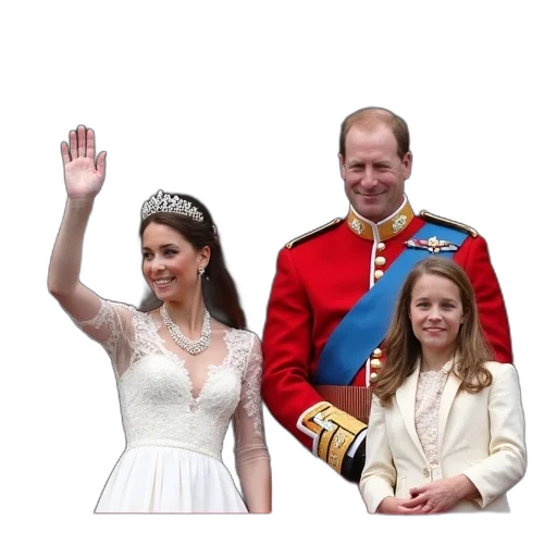 crown, dress, royal, family transparent PNG cut-out