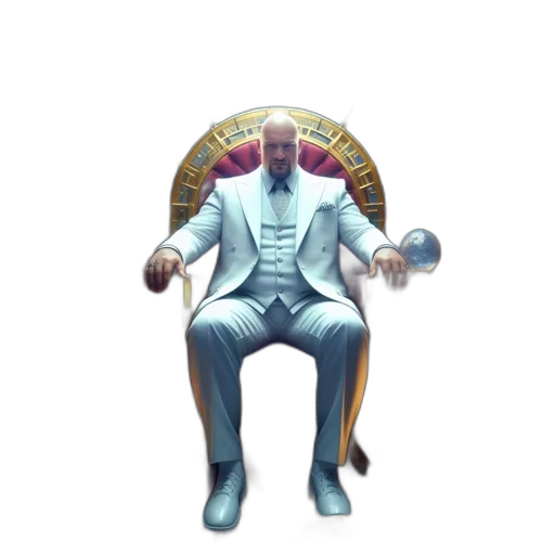 staff, robot, furniture, crown, concept art, 3d render, pixel art, fantasy art transparent PNG cut-out