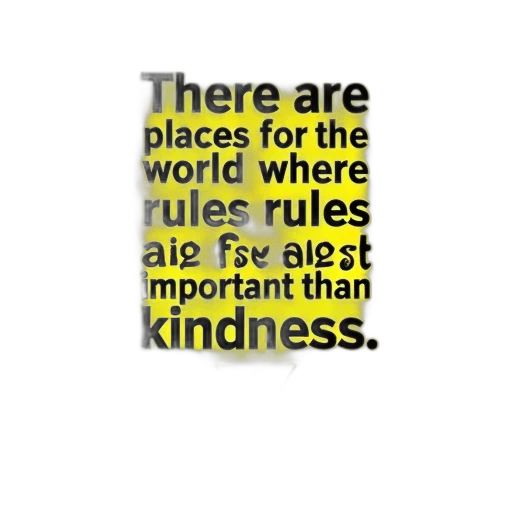 yellow, poster, black, border, text, reads, there, places transparent PNG cut-out