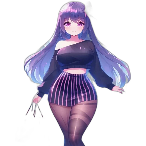 dress, staff, creature, jacket, anime, pixel art, concept art, fantasy art transparent PNG cut-out