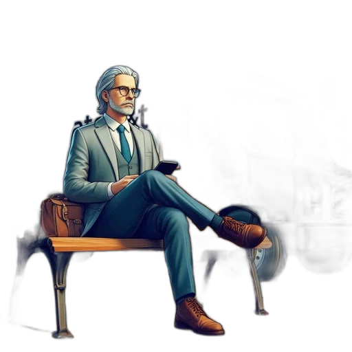 furniture, staff, concept art, pixel art, fantasy art, 3d render, man, suit transparent PNG cut-out