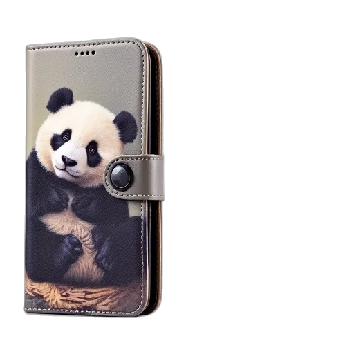 animal, photorealistic, panda, leather transparent PNG cut-out