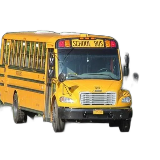 car, 3d render, photorealistic, concept art, yellow, school, bus, word transparent PNG cut-out