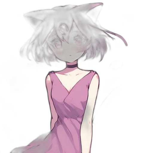 dress, creature, mask, staff, watercolor, concept art, anime, pixel art transparent PNG cut-out