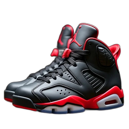 shoes, 3d render, photorealistic, pair, jordan, worn, air, raid transparent PNG cut-out
