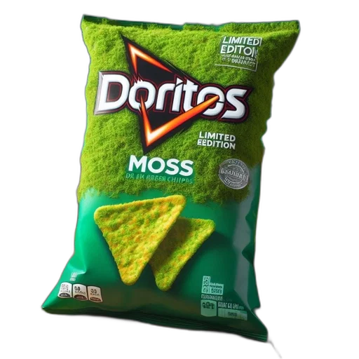 food, packaged, moss, flavor, doritos, moss-textured, packaging, real transparent PNG cut-out