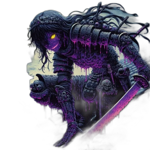 creature, sword, dragon, weapon, concept art, fantasy art, comic book art, pixel art transparent PNG cut-out