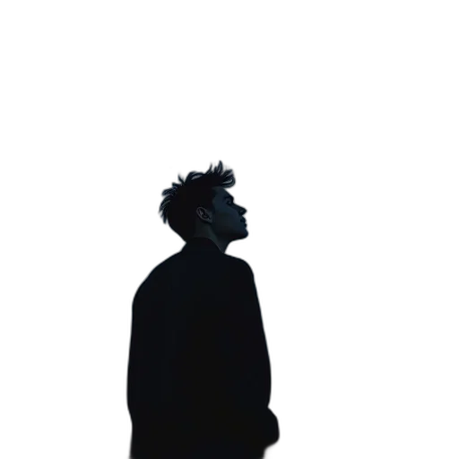 jacket, face, staff, creature transparent PNG cut-out
