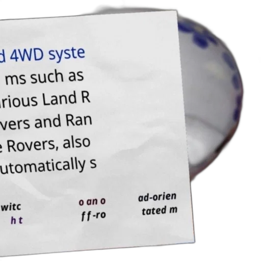 image, shows, text, discussing, automatic, switching, 4wd, systems transparent PNG cut-out