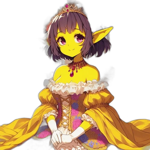 staff, dress, crown, mask, fantasy art, pixel art, concept art, anime transparent PNG cut-out