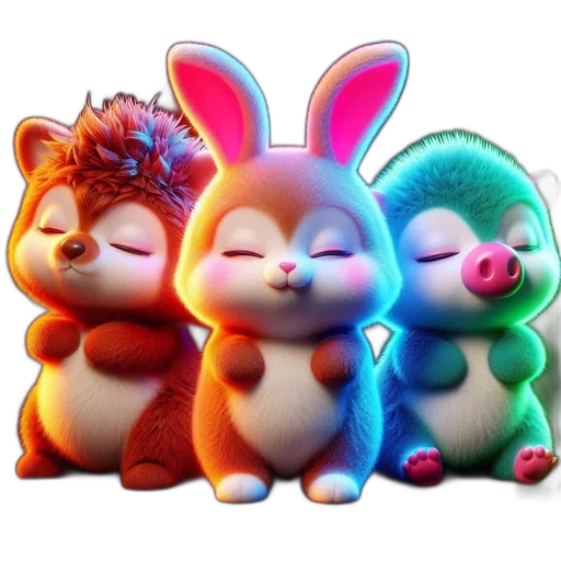 3d render, concept art, cartoon, photorealistic, neon lights, colorful, neon, pastel transparent PNG cut-out