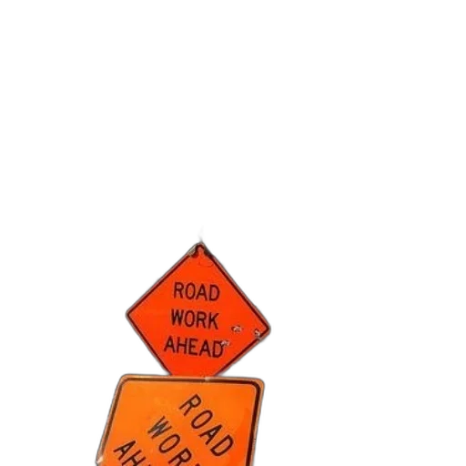 hat, car, umbrella, 3d render, two, orange, road, work transparent PNG cut-out