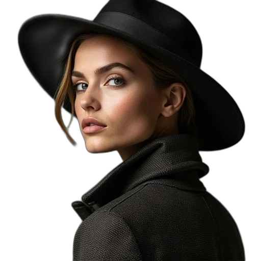 hat, jacket, face, crown transparent PNG cut-out