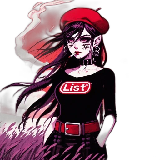 staff, hat, mask, dress, concept art, pixel art, vaporwave, anime transparent PNG cut-out