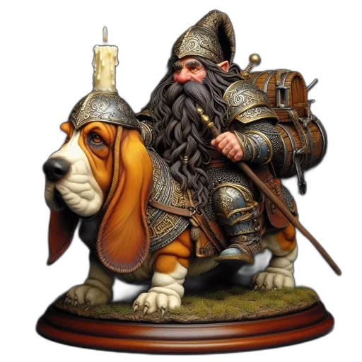 sword, staff, fantasy art, concept art, photorealistic, 3d render, dwarf, character transparent PNG cut-out