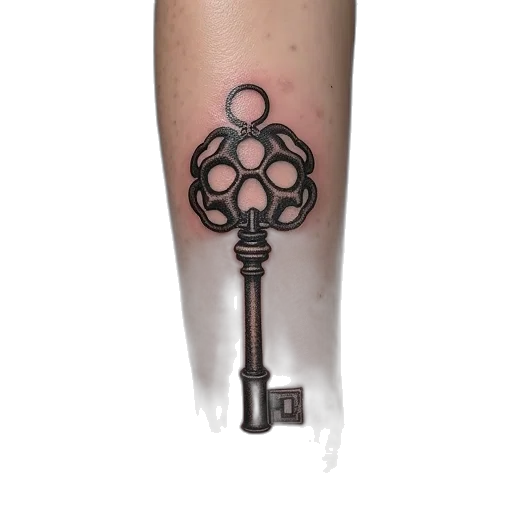 jewelry, sword, staff, umbrella, photorealistic, tattoo, skeleton, key transparent PNG cut-out