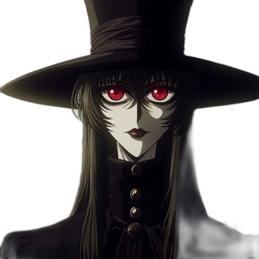 hat, mask, face, staff, anime, concept art, fantasy art, cartoon transparent PNG cut-out