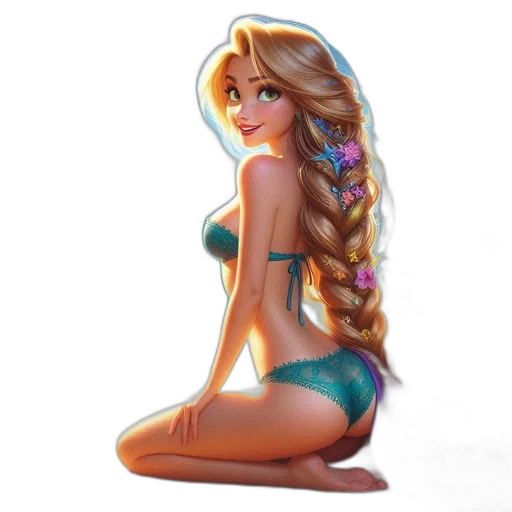 dress, jewelry, fantasy art, concept art, pixel art, cartoon, underwater, girl transparent PNG cut-out