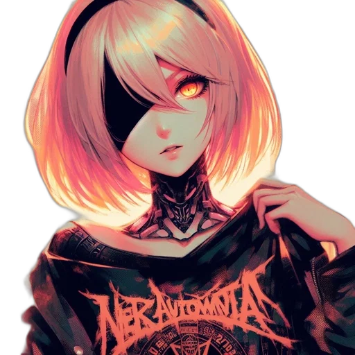jacket, mask, face, robot, cyberpunk, anime, fantasy art, pixel art transparent PNG cut-out