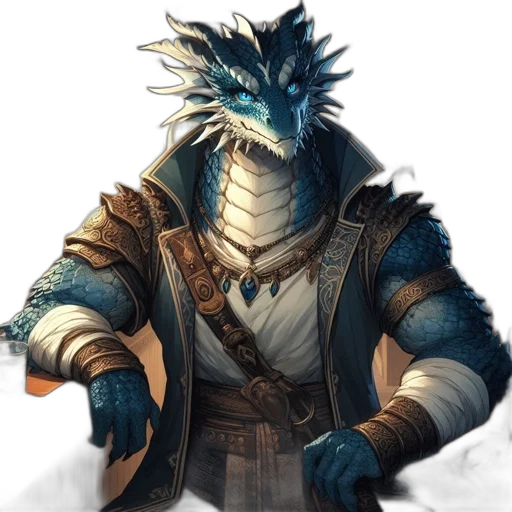 dragon, staff, fantasy art, concept art, pixel art, comic book art, blue, monochrome transparent PNG cut-out