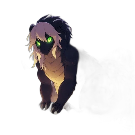 creature, animal, staff, dragon, concept art, fantasy art, anime, pixel art transparent PNG cut-out