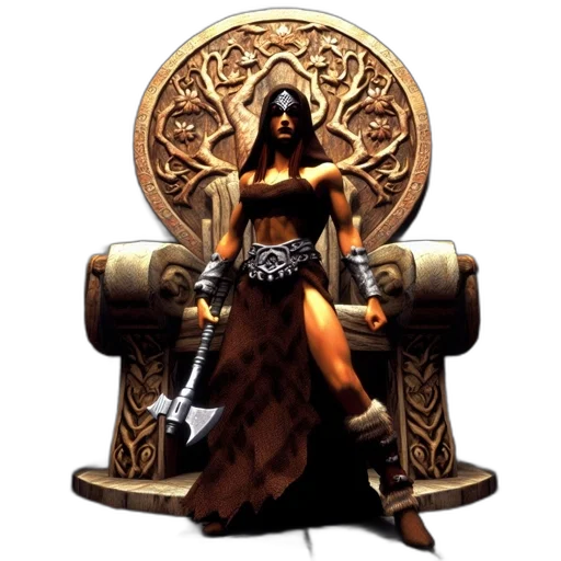 staff, crown, furniture, sword, concept art, fantasy art, pixel art, comic book art transparent PNG cut-out