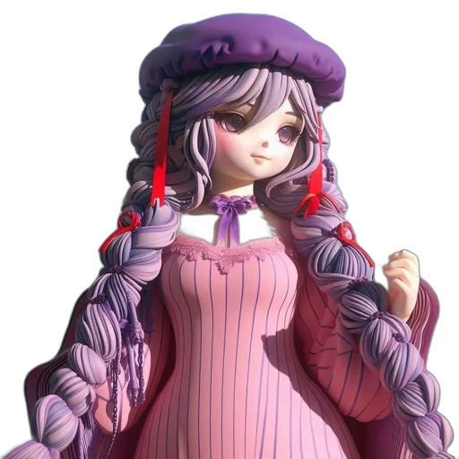 staff, dress, hat, jacket, 3d render, concept art, pixel art, anime transparent PNG cut-out