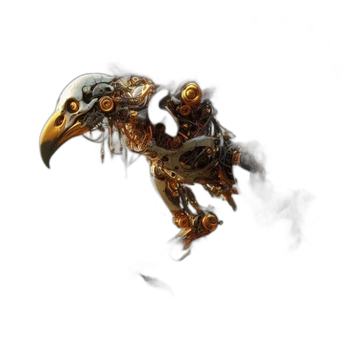 dragon, weapon, creature, mask, concept art, fantasy art, 3d render, photorealistic transparent PNG cut-out