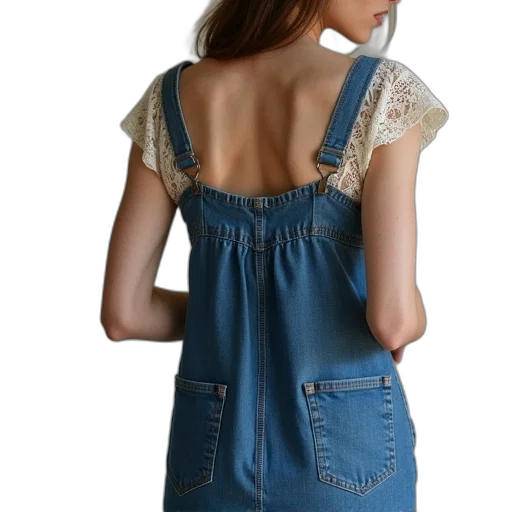 dress, jacket, photorealistic, blue transparent PNG cut-out