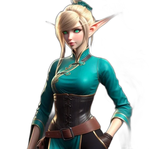 staff, dress, face, sword, concept art, fantasy art, 3d render, pixel art transparent PNG cut-out