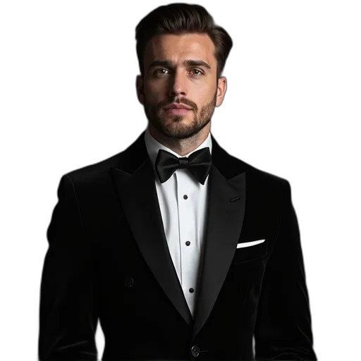 jacket, staff, photorealistic, man transparent PNG cut-out
