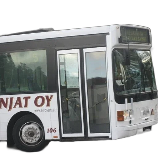 car, 3d render, photorealistic, concept art, white, bus, word, driving transparent PNG cut-out