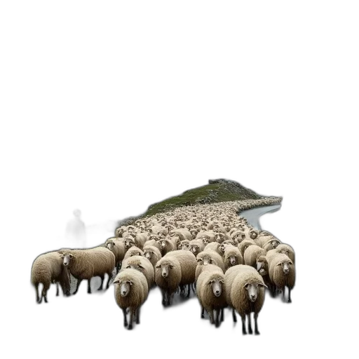 animal, weapon, hat, creature, concept art, 3d render, pixel art, fog transparent PNG cut-out