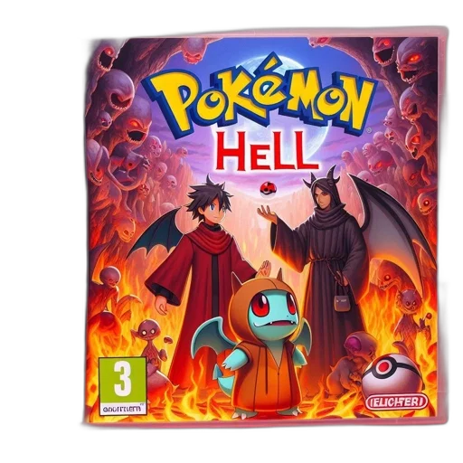 concept art, fire, aquaous, pok, mon, hell, boy, two transparent PNG cut-out
