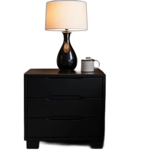 furniture, 3d render, photorealistic, dark transparent PNG cut-out